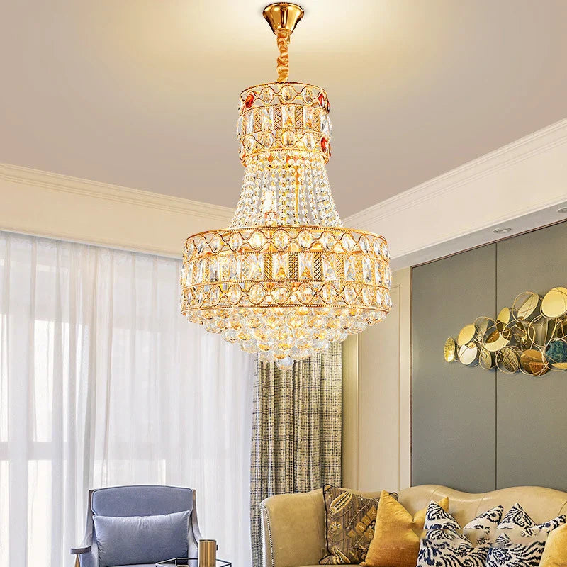 Modern Living Room Chandelier - Light Luxury Crystal Elegance for Dining Rooms, Hotels, Villas, and Bedrooms
