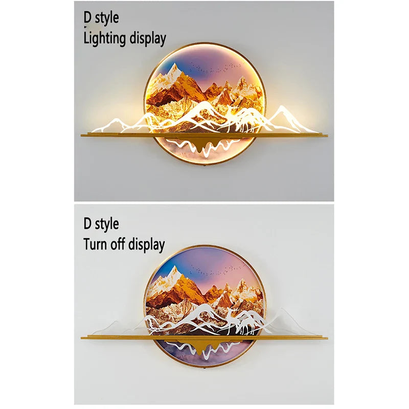 Dlight Decor Artistic Landscape Wall Glow Lamp