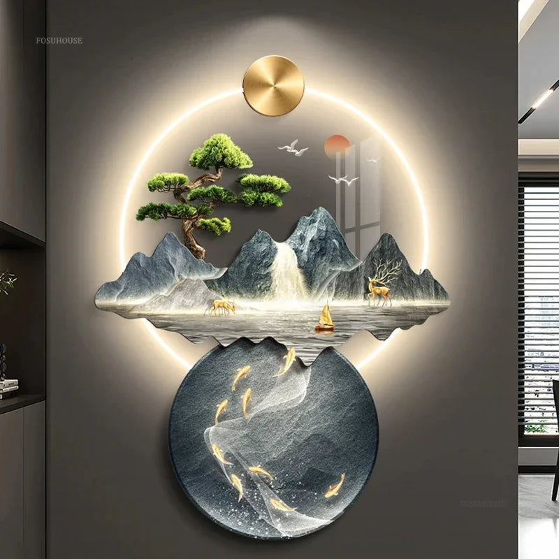 Dlight Decor 3D Wall Painting Light for Hallway Art