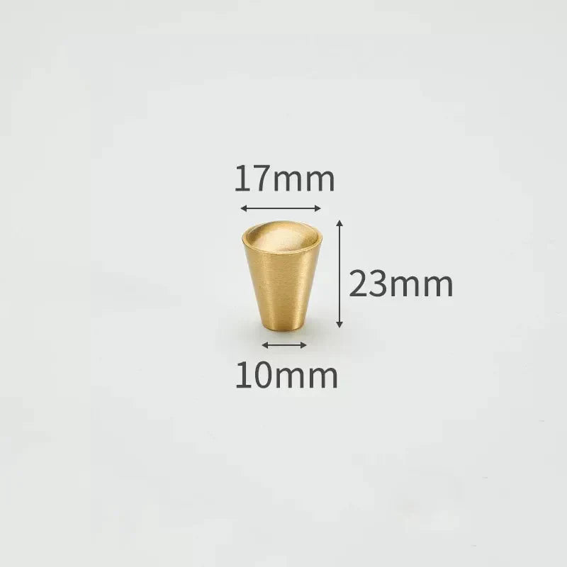 Modern Simple Solid Brass Cabinet Knobs – Wardrobe Handles and Kitchen Pulls