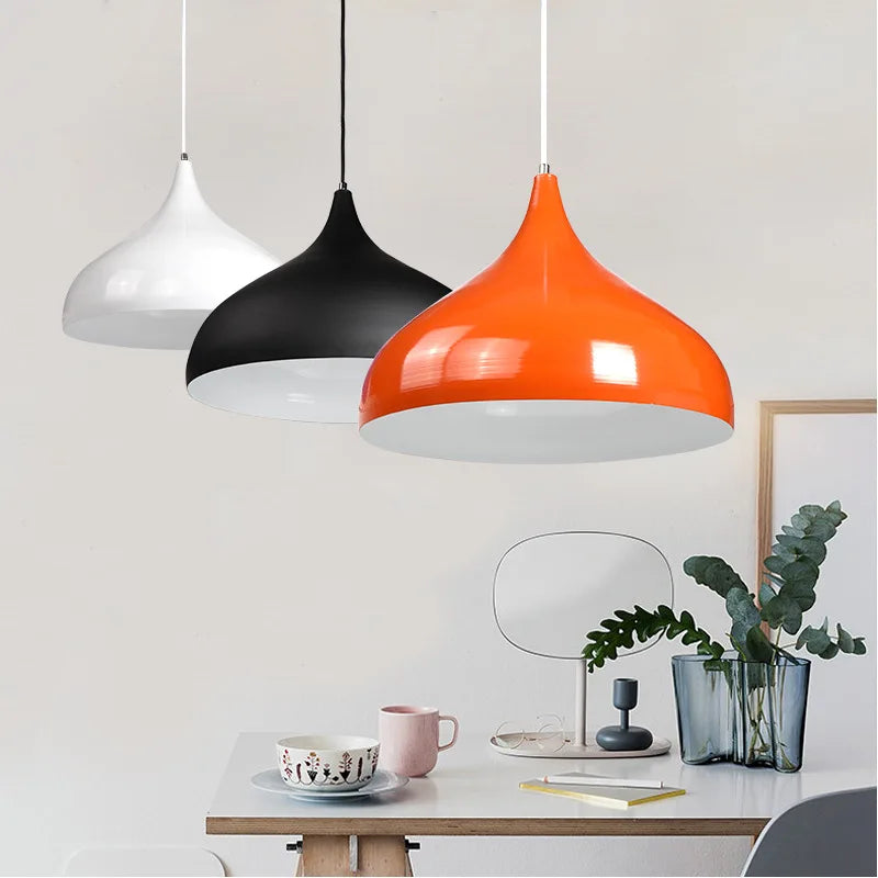 simple commercial industrial style single head restaurant lamp office barber shop hotel lampshade
