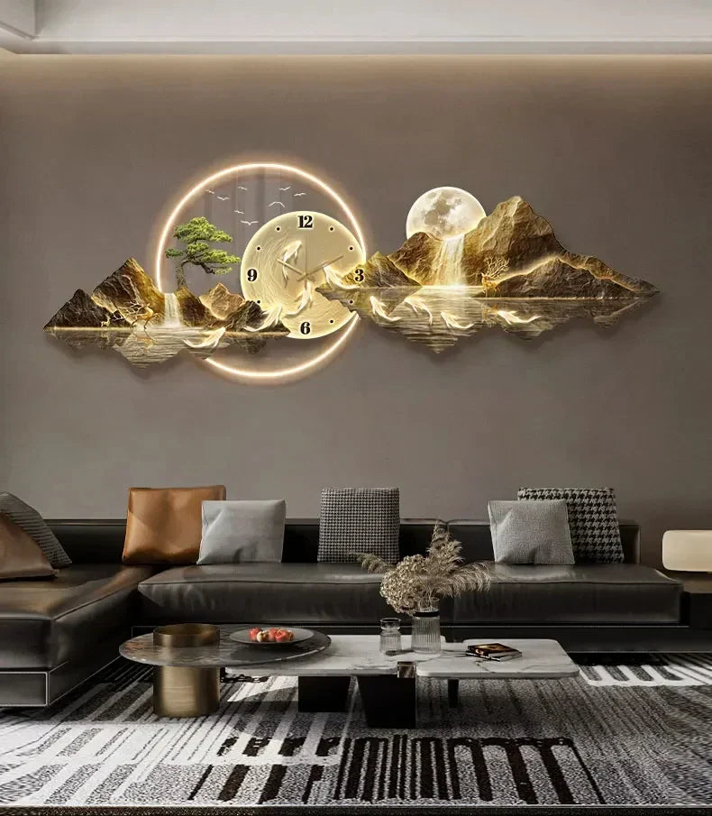 Dlight Decor Silent LED Wall Clock in Nordic Style