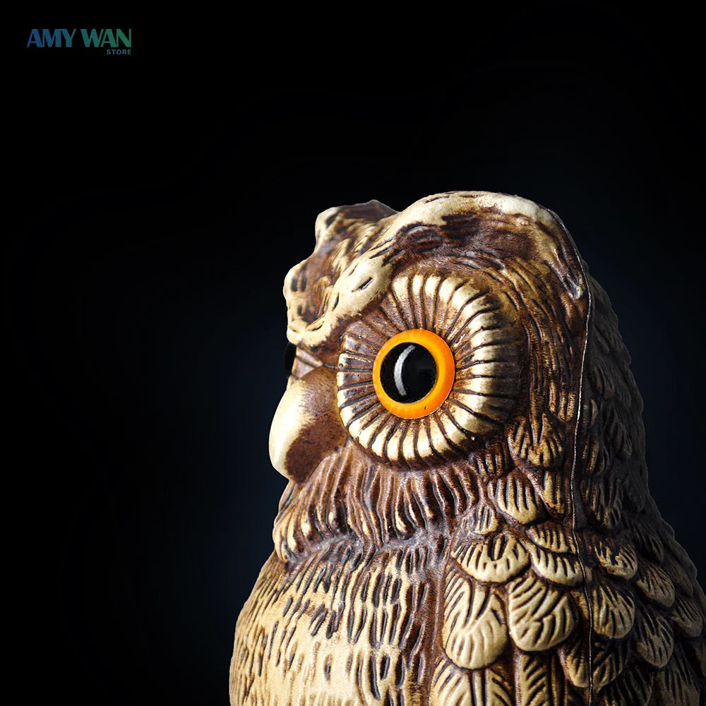 Decorative Owl Realistic Animal Scarecrow Decor Lawn Garden Miniatures Figurine Home and Garden Statue Decoration Accessories