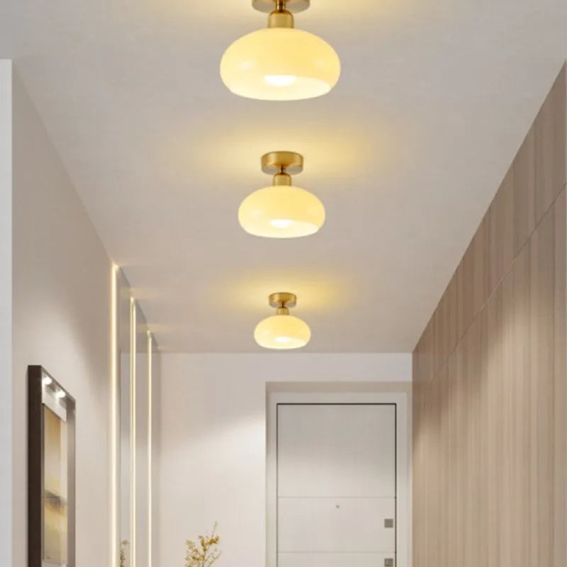 Contemporary LED Ceiling Light - Elegant Gold Lighting Fixture for Home Decor
