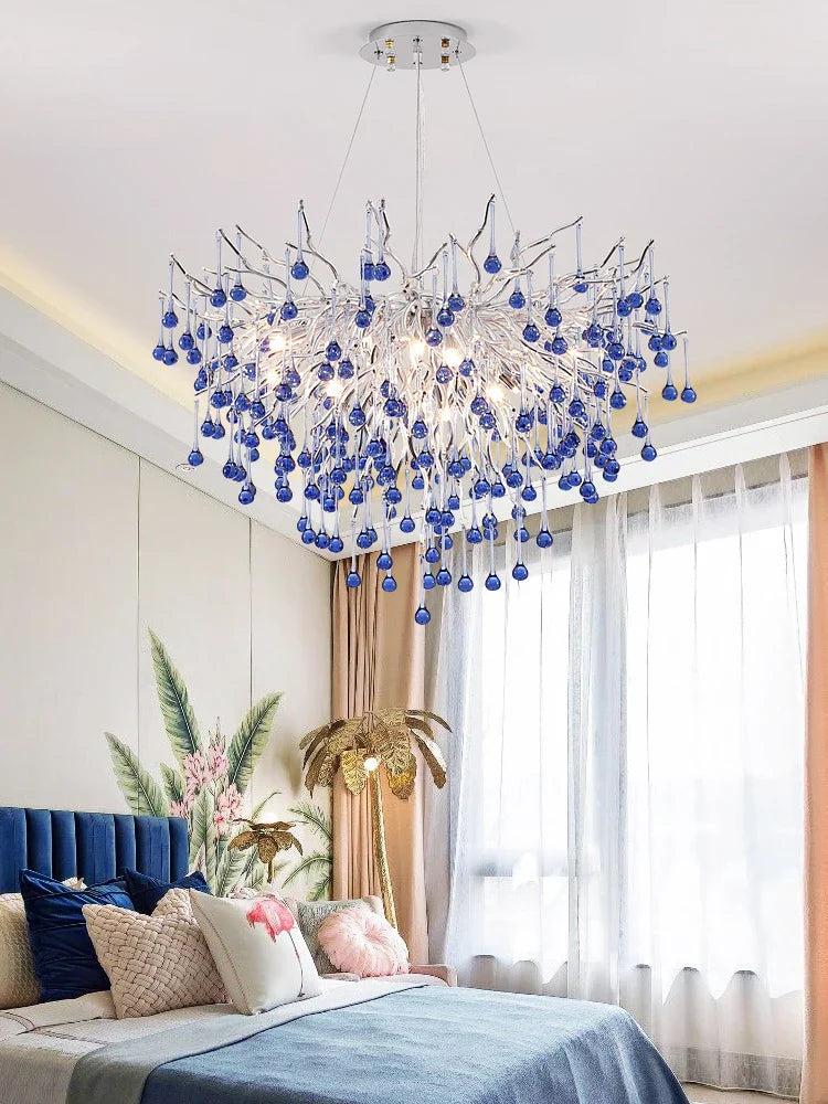 Creative Tree Branch Chandelier - Illuminate Your Bedroom or Girl's Room with Whimsical Charm