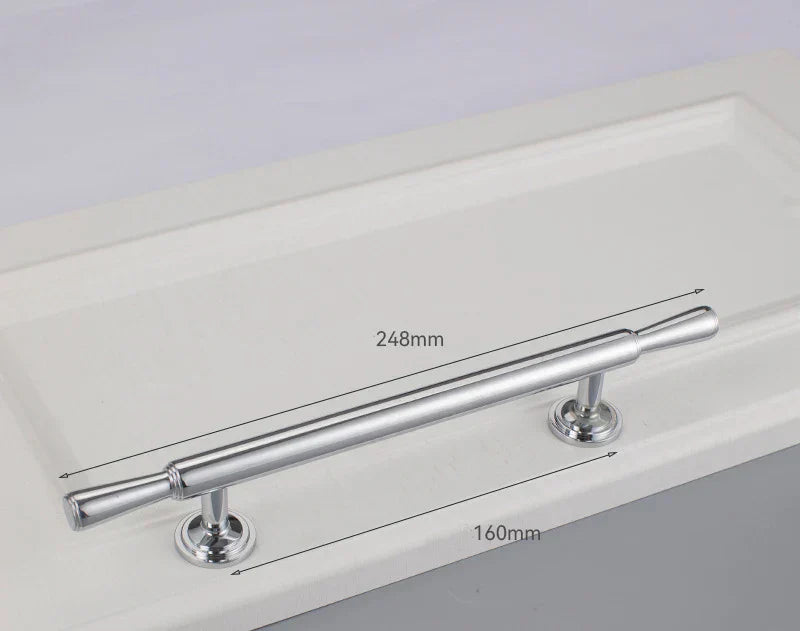 Chrome and Polished Gold Brass Furniture Handles – Modern Cabinet, Drawer, and Wardrobe Knobs