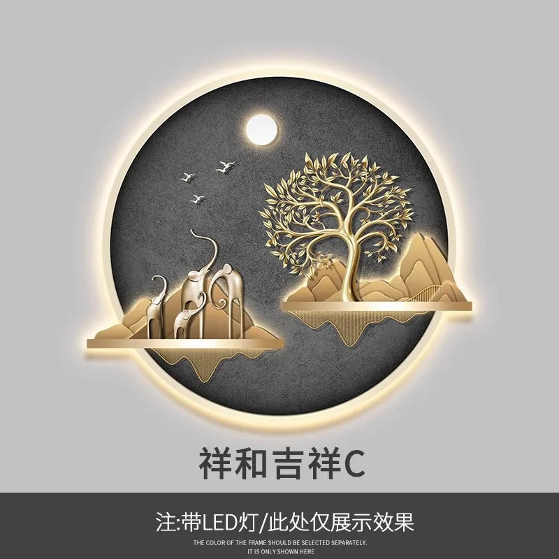 Dlight Decor Wealth Landscape Wall Lamp Mural