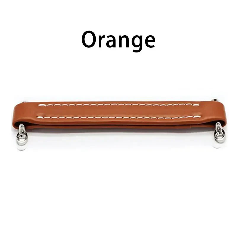 Vintage Leather Furniture Handle – Soft Suitcase-Style Drawer Pulls for Cabinets and Chests
