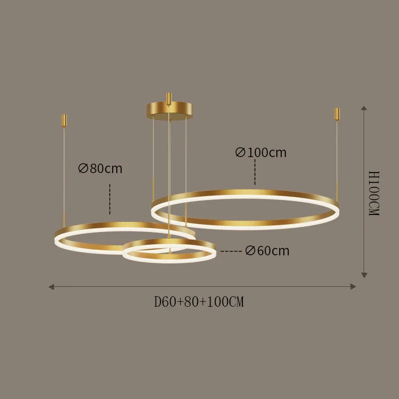 Nordic Modern LED Living Room Chandelier - Stylish Lighting for Living Rooms, Bedrooms, and Home Decor