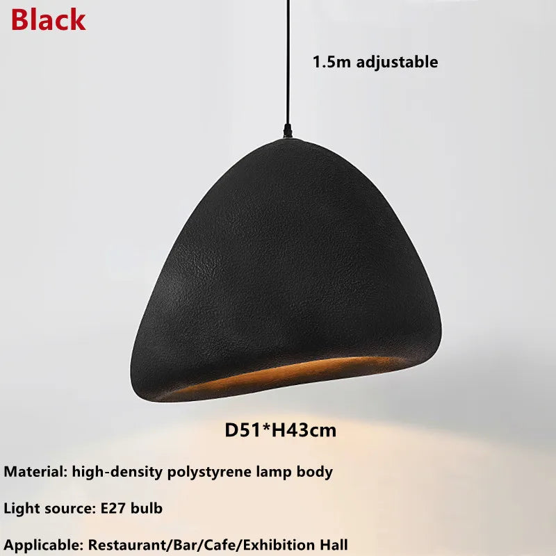 Nordic Minimalist Wabi Sabi LED Pendant Light - Perfect for Restaurants, Cafes, Living Rooms, and Bedrooms