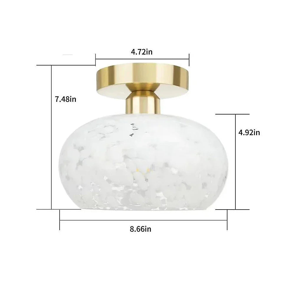Led Glass Ceiling Lamp Bedroom Living Room Ceiling Light Moire Pattern Ceiling Lamps AC 90 - 260V Indoor Lighting Decoration Fixtures