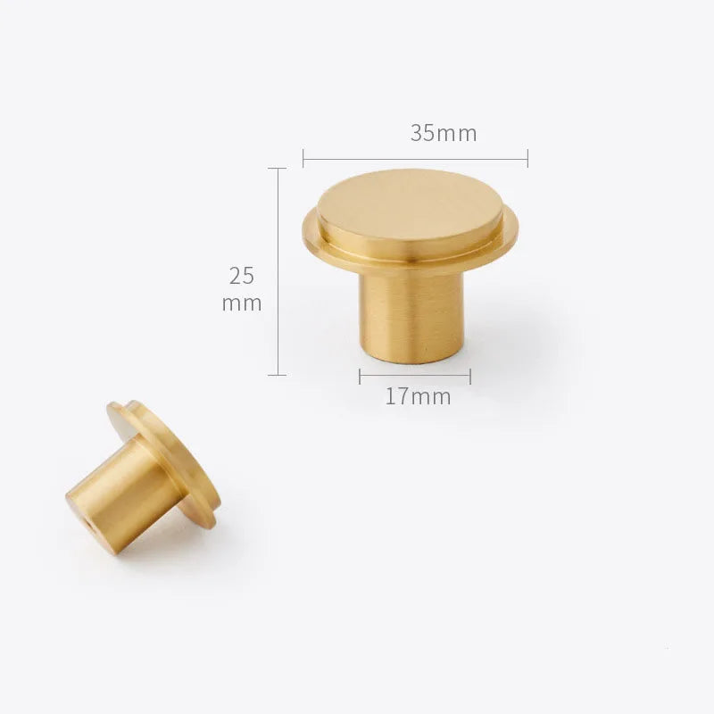 2pcs Simple Brass Wall Hooks – Gold Coat, Key, and Bag Holders for Home Storage