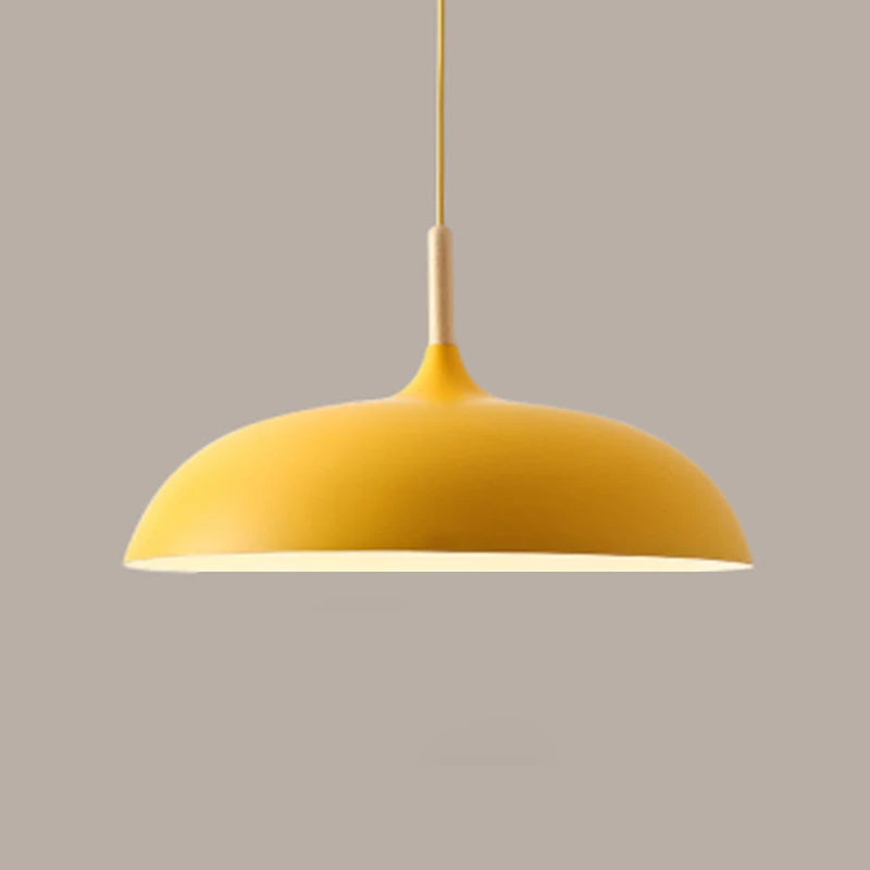 Minimalist Modern Pendant Lamps - Wood & Aluminum Lampshade Hanging Lights for Artistic Fashion Decor
