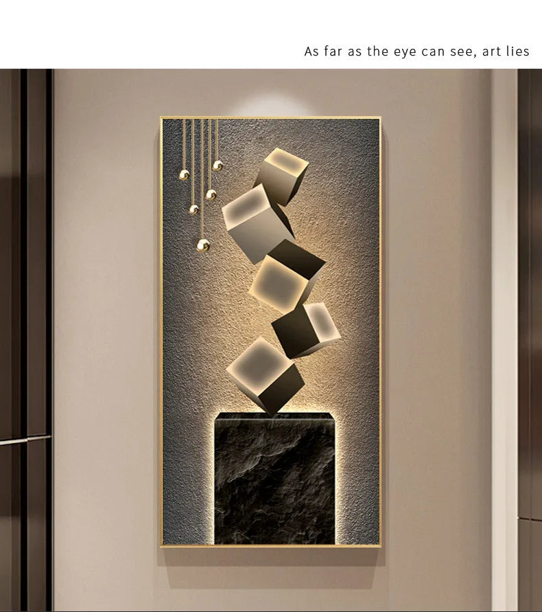 Dlight Decor Crystal Wall Art Glow Lamp for Interiors