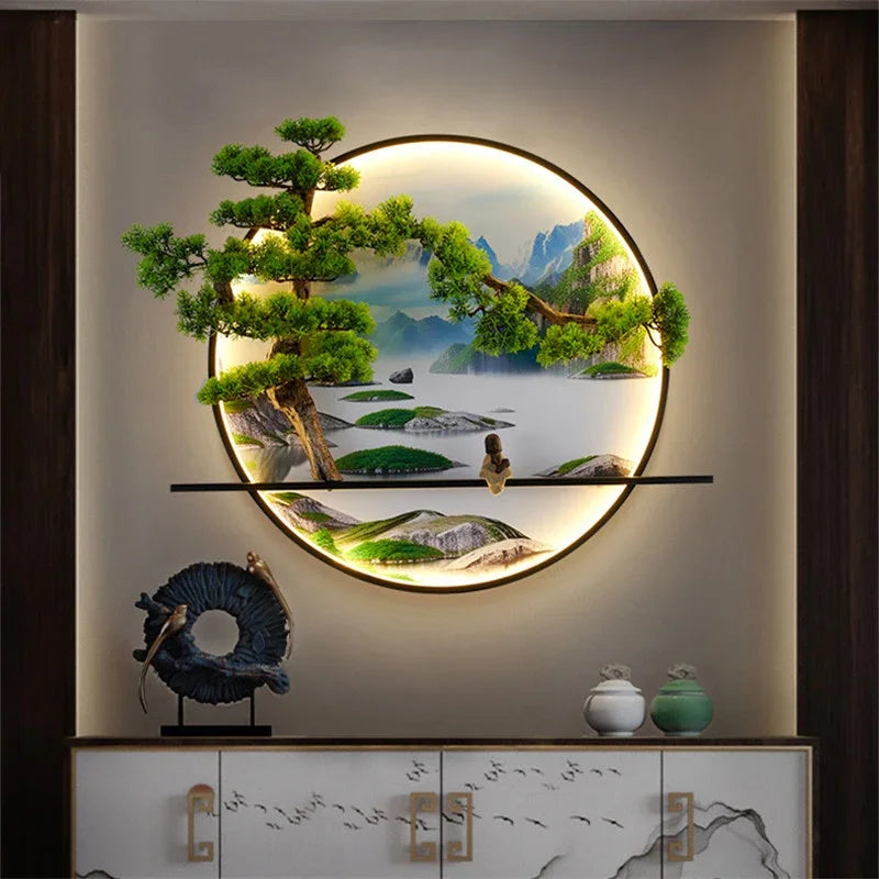 Dlight Decor Chinese Landscape LED Wall Glow