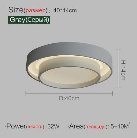 Nordic Bedroom Lamp - Minimalist Modern Ceiling Lamp for Designer Living Room, Kitchen, Study Lighting, and Home Decor