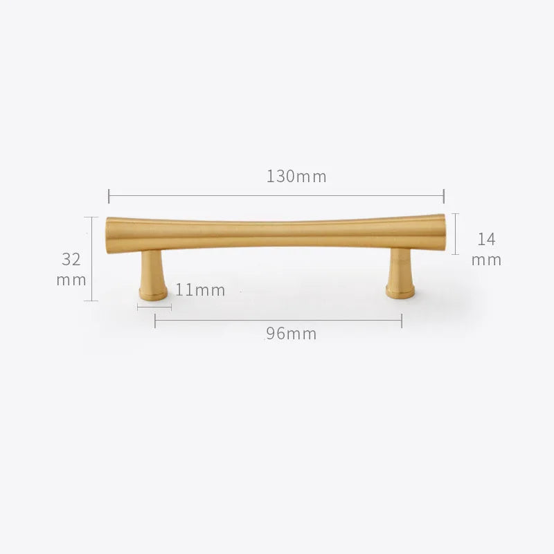 Gold Brass Dresser Handles – Modern Cabinet Pulls and Drawer Knobs for Kitchen and Furniture
