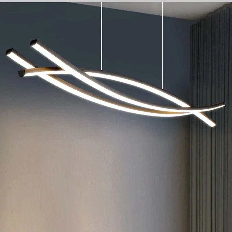 Contemporary Aluminum Ceiling Chandelier - Modern Design for Dining Tables, Kitchen Islands, and More