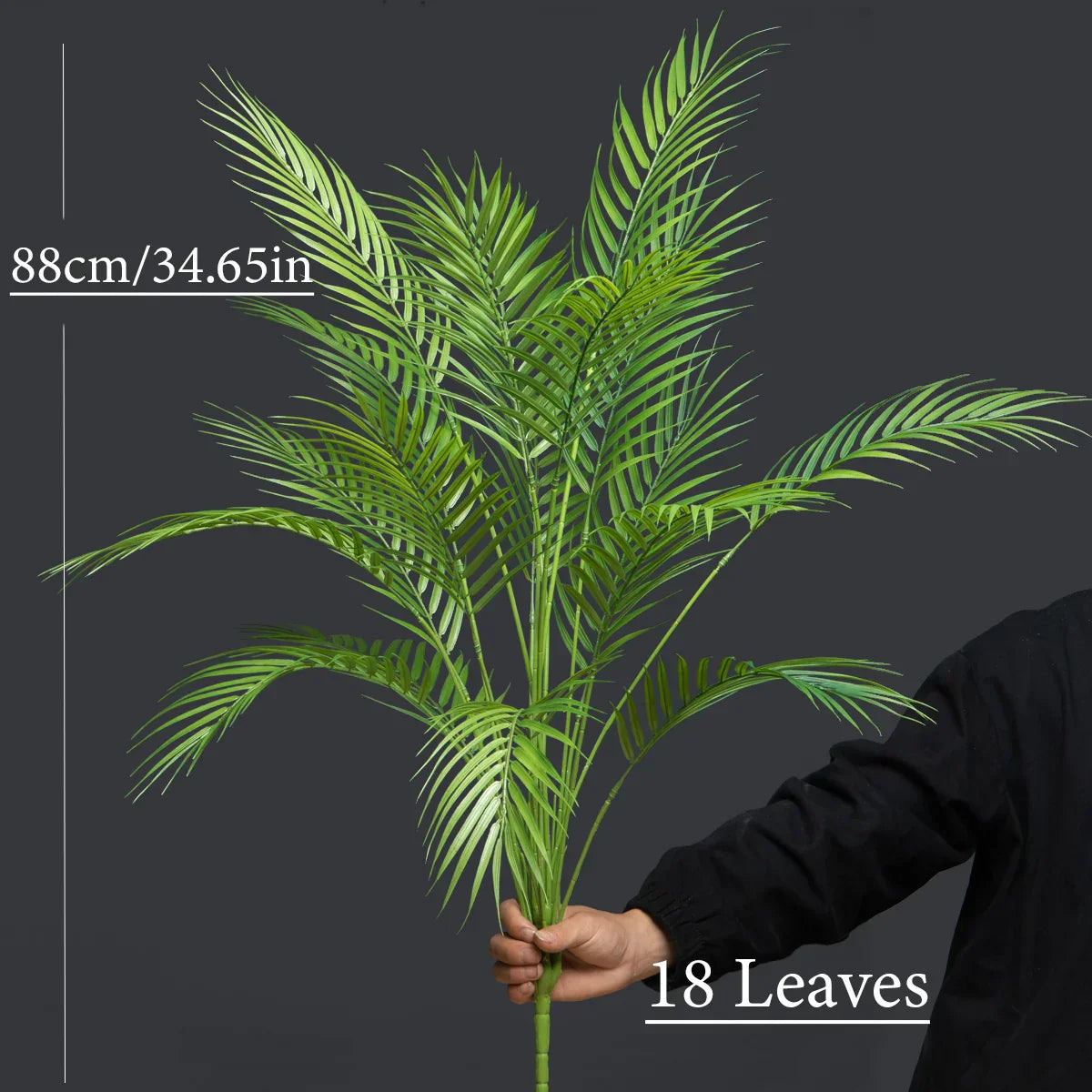 Dlight Decor 120cm Tall Palm Tree Branch with Coconut Leaves for Home and Office Decor
