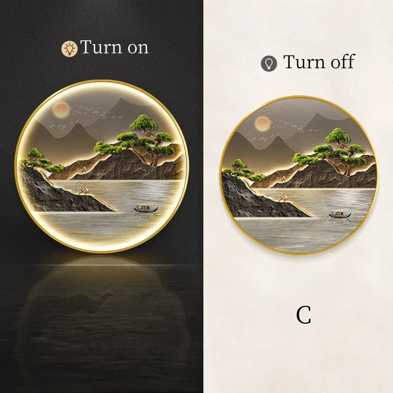 Dlight Decor Luxury Glow Round Wall Light for Interiors