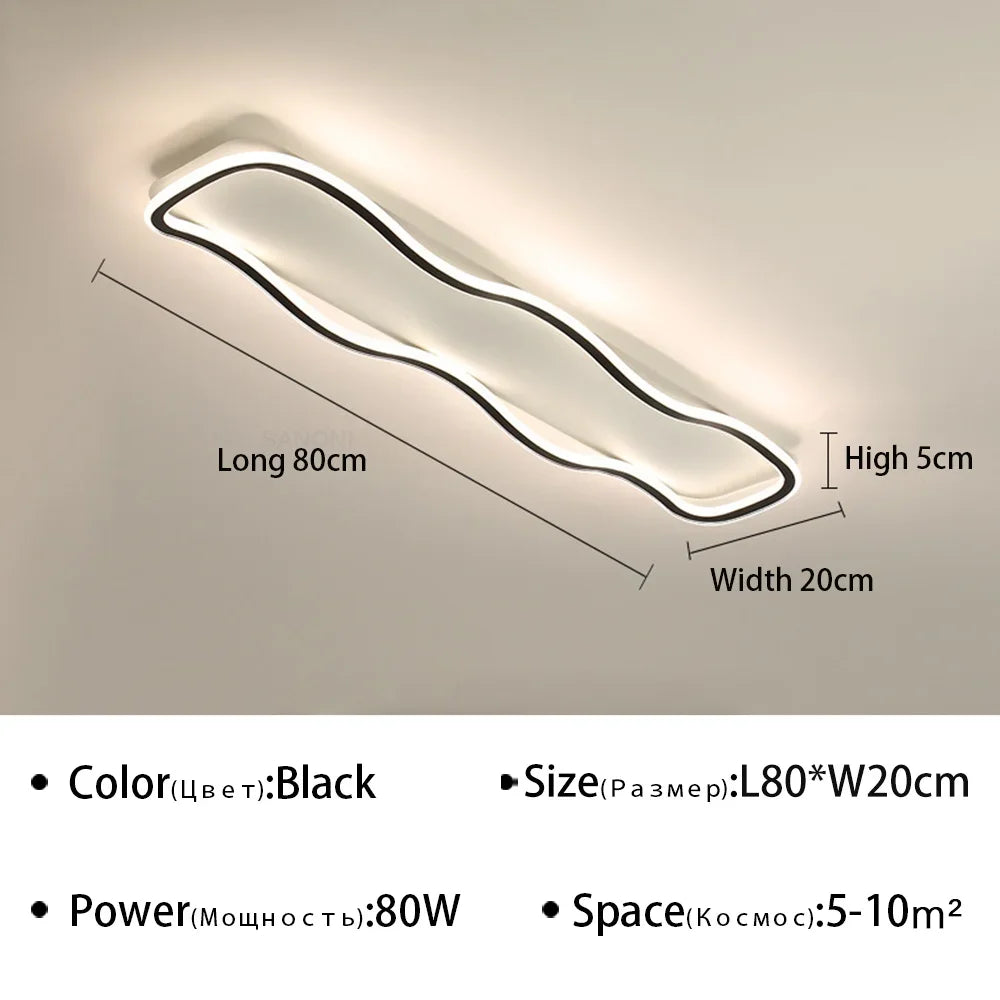 Modern LED Aisle Ceiling Light - Ideal for Corridor, Living Room, Dining Room, and Bedroom - Ceiling Chandelier for Home Decoration - Premium Lighting Fixture
