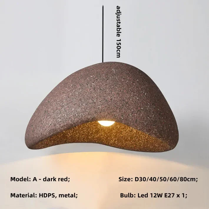 Nordic Minimalist Wabi-Sabi E27 LED Chandelier - Elevate Your Dining, Living, and Bedroom Spaces with Serene Elegance