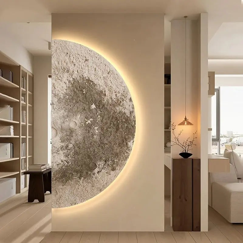 Dlight Decor LED Moon Wall Lamp with Remote Dimming
