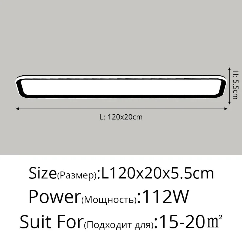 Corridor Aisle Lamps LED Ceiling Lights - White and Yellow Lamps for Hallway, Balcony - Indoor Lighting Decorative Fixtures in White and Black