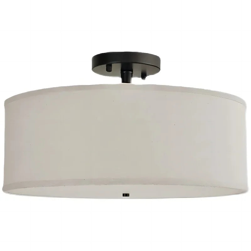 Chic American Country Fabric LED Ceiling Lights - Versatile Lighting for Modern Interiors
