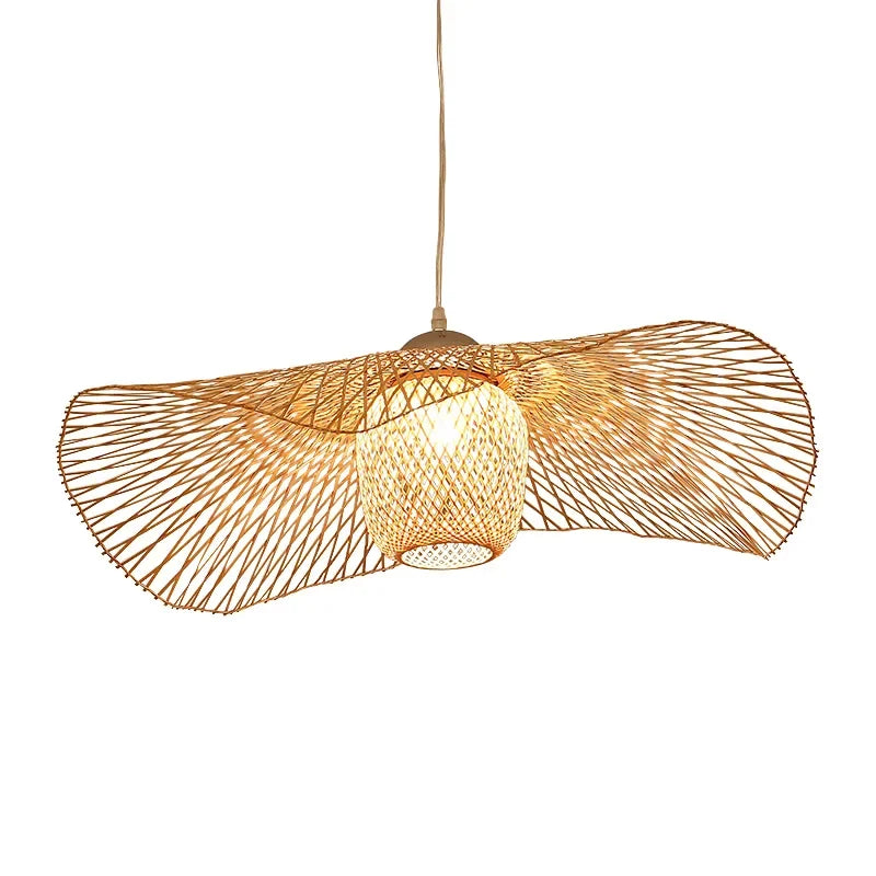 Bamboo Pendant Lights - Creative Tatami-inspired Lamps for Dining Rooms, Restaurants, and E27 Suspension Luminaire