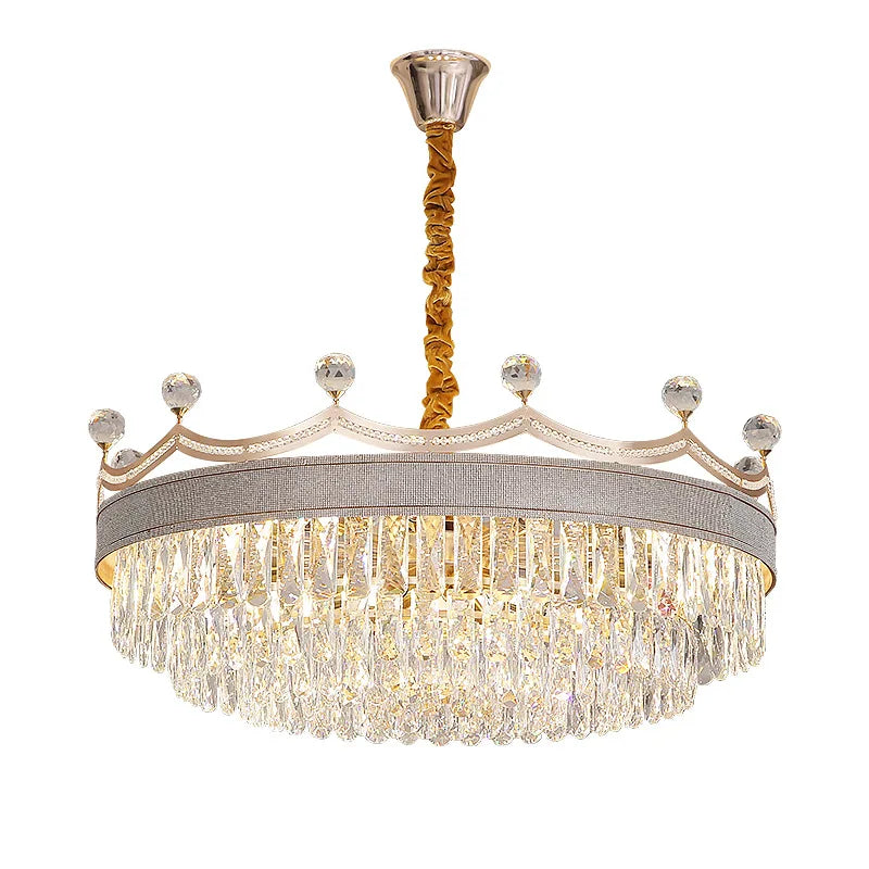 Living Room Chandelier - Light Luxury Crystal Elegance for Modern Dining and Bedroom Ambiance