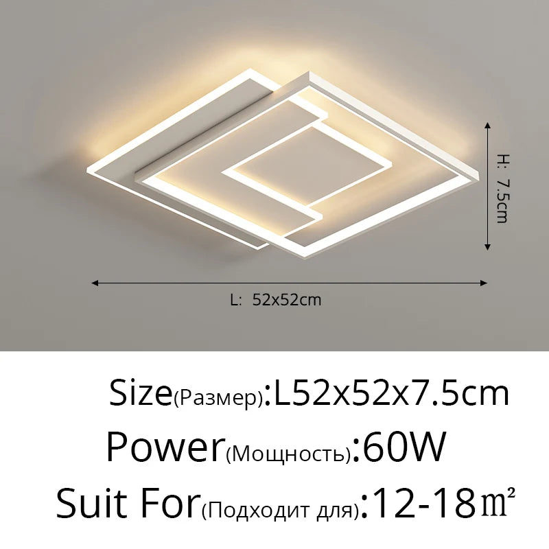 Ultra-thin LED Ceiling Light - Simple and Modern Lighting Fixture for Living Room, Study, Balcony, and More
