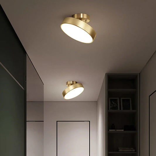 Stylish Modern LED Ceiling Chandelier Lights - Ideal for Bedroom Decor, Living Rooms, Kitchens, and More, with Adjustable Brass Lamp Angle for Stairs and Aisle Illumination