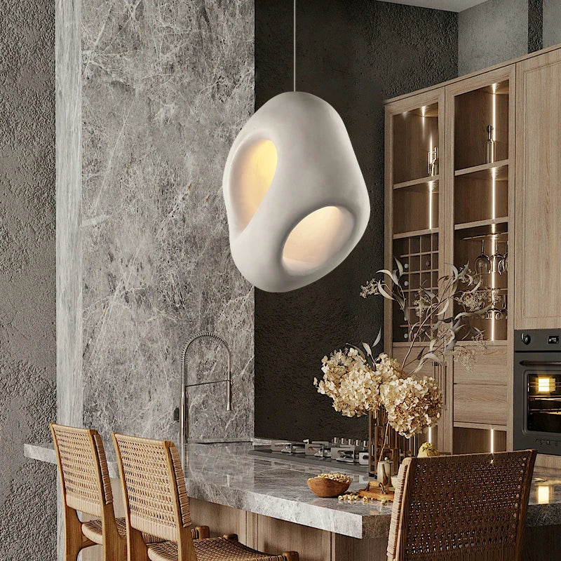 Nordic Creative Wabi-Sabi Wind LED Pendant Lights - Unique Home Decor for Bedrooms, Dining Rooms, and Bedside Lighting