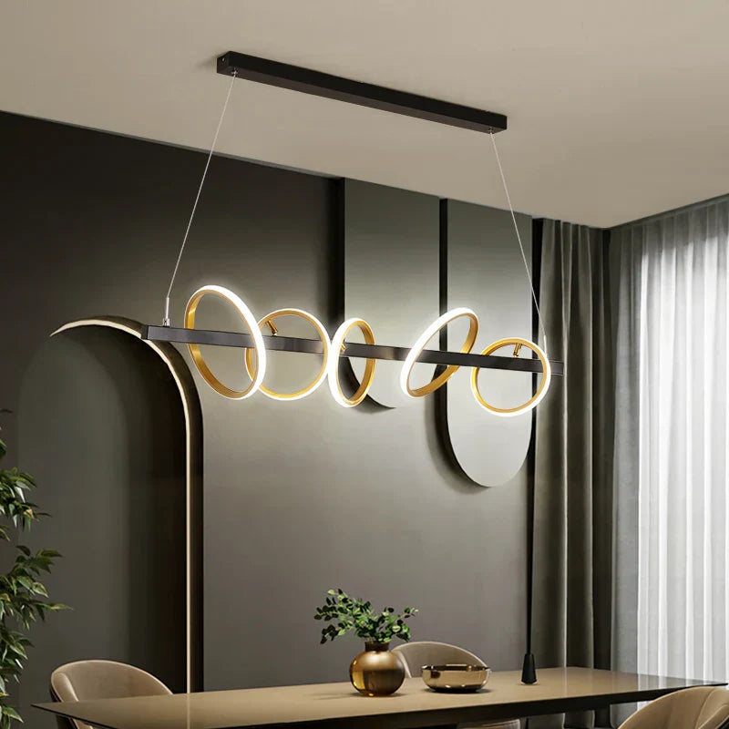 Modern LED Nordic Restaurant Ceiling Chandelier - Industrial Pendant Lamps for Dining Tables, Living Rooms, and Bars