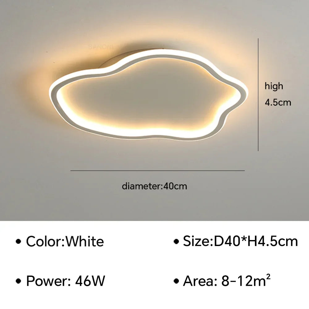 Modern LED Ceiling Lamps Chandelier - Creative Round Ceiling Light for Living Room, Bedroom, and Simple Home Decor Indoor Lighting