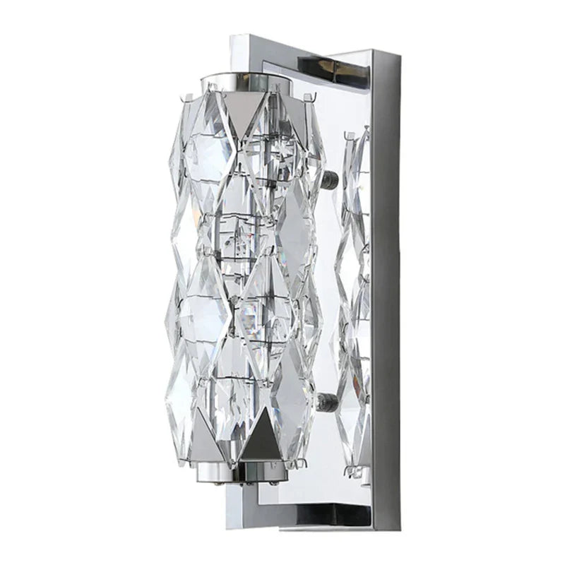 Naomi - Living Room Crystal Wall Lamp Hallway Staircase Light Luxury Lamp TV Sofa Entrance Background Wall Creative Chrome Wall Lamp