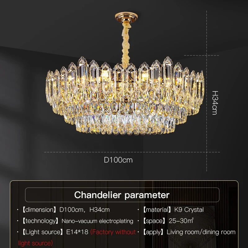Modern Crystal Chandelier Ceiling - Novelty Trend Lighting for Hall, Living Room, and Bedroom