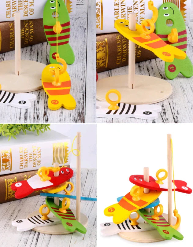 Wooden Fishing Toy Set