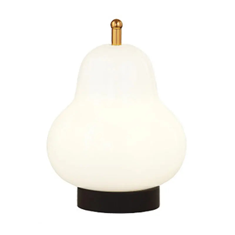 LED Cream Pear Table Lamp - Elegant Bedroom and Living Room Decor Light