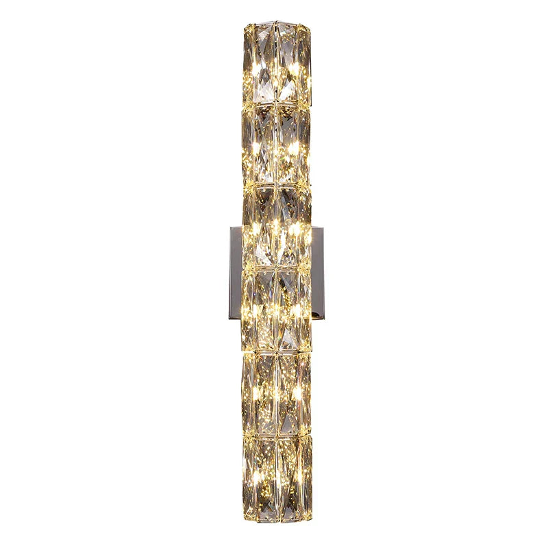 Elena - Modern Simple Light Luxury High-end Crystal Wall Lamp Living Room TV Background Wall Corridor Bedroom Bedside Long Wall Lamp