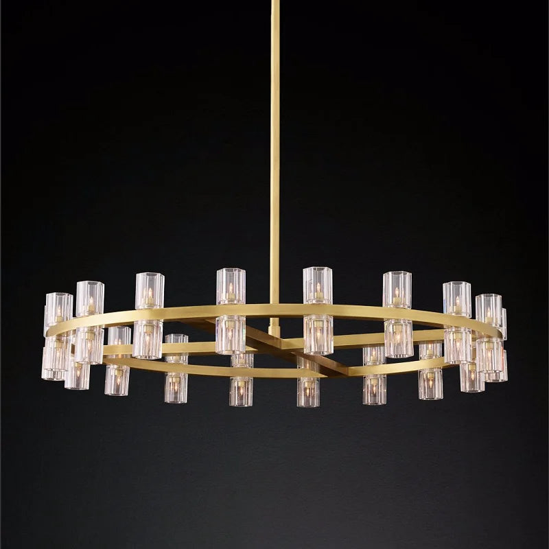 Luxurious Crystal Chandelier - Modern Elegance for Villa Duplexes, Living Rooms, and Home Decor