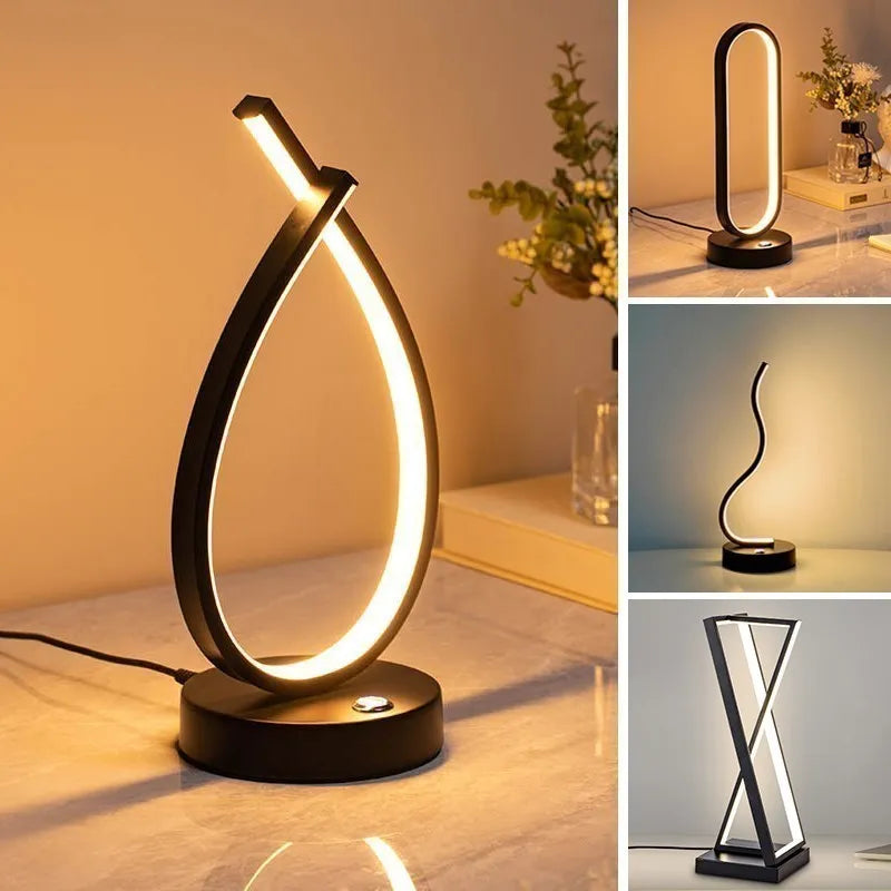 Modern LED Touch Table Lamp - Eye-Friendly Light for Living, Bedroom, and Study