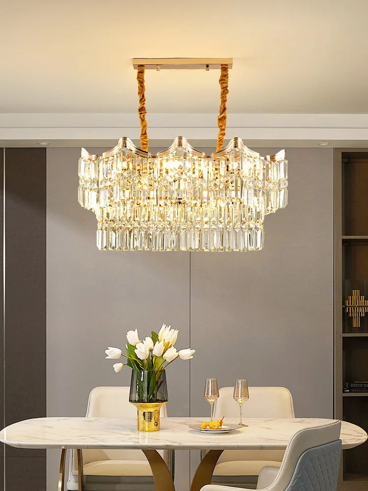 Exquisite Crystal Chandelier for Living Rooms, Bedrooms, and More - Modern French Light Luxury Design