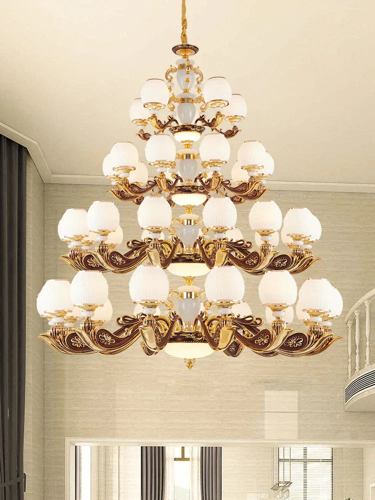 European Style Large Chandelier - Elegance for Living Rooms, Hotels, Villas, and Grand Hallways