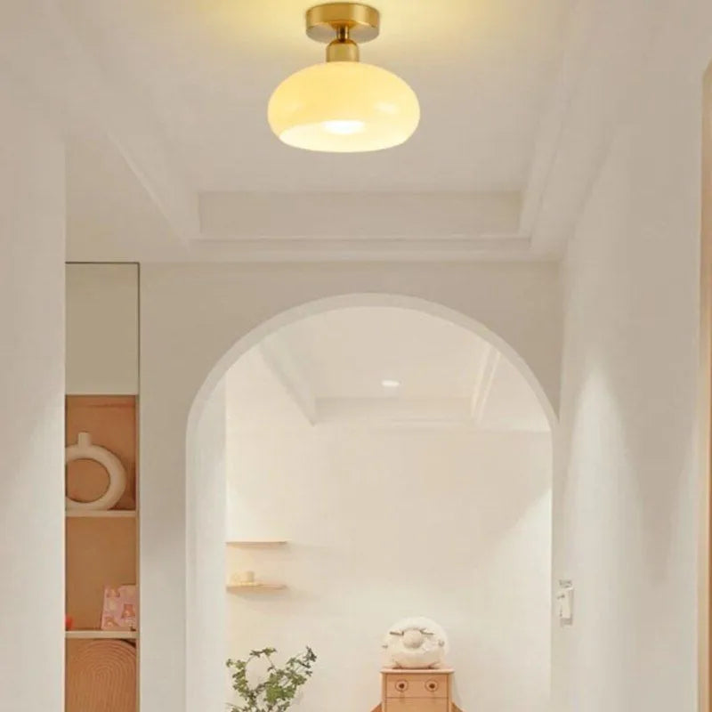 Contemporary LED Ceiling Light - Elegant Gold Lighting Fixture for Home Decor