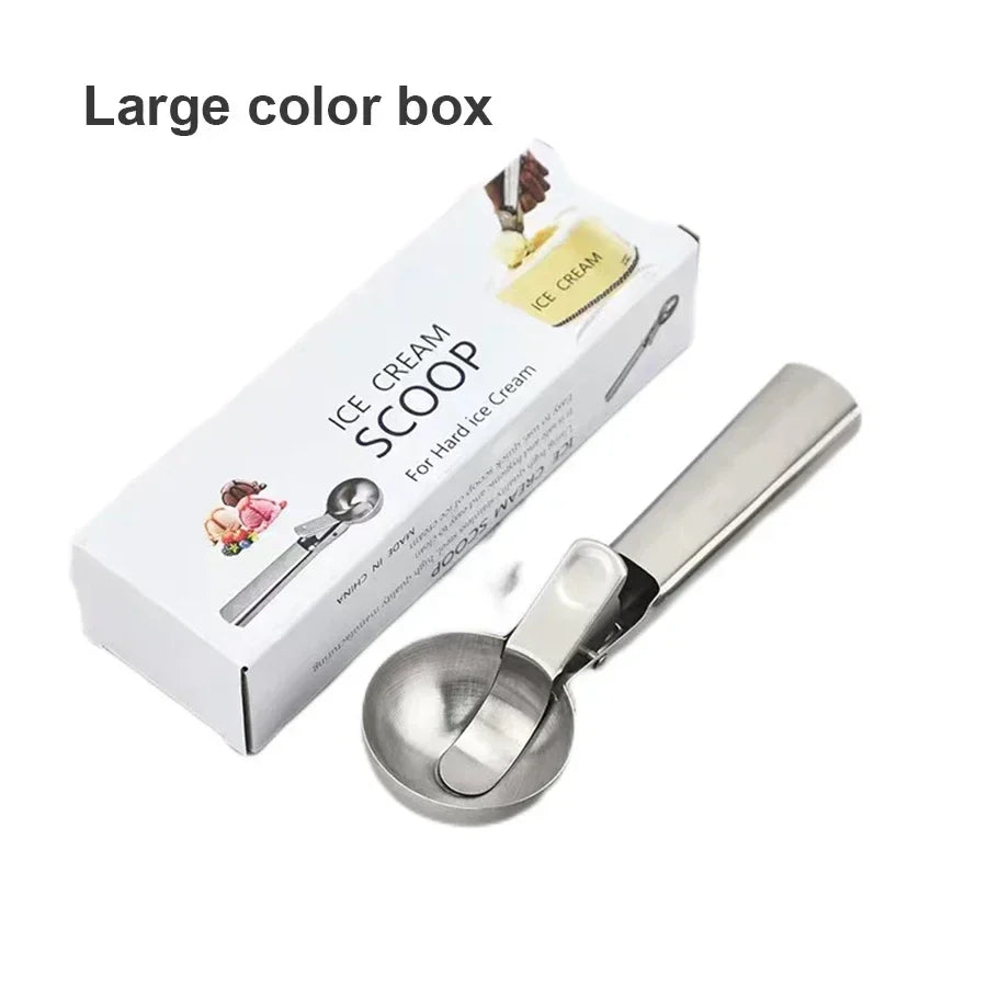 Stainless Steel Ice Cream & Fruit Scoop, Multifunctional Kitchen Tool