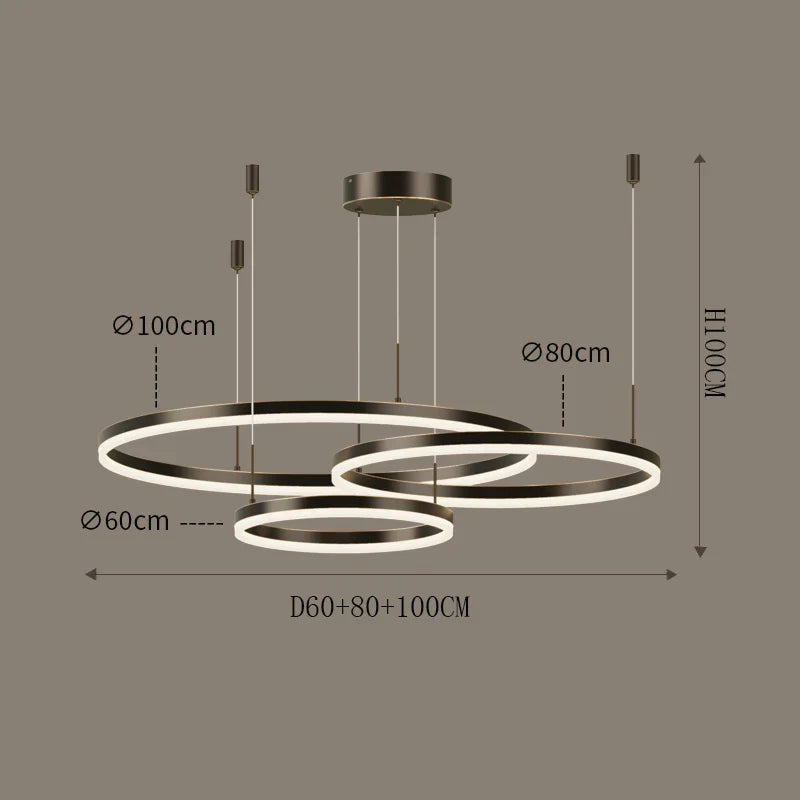 Nordic Modern LED Living Room Chandelier - Stylish Lighting for Living Rooms, Bedrooms, and Home Decor
