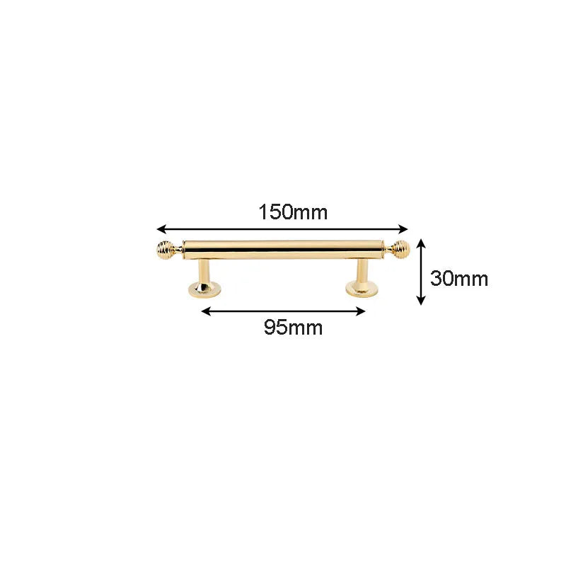 Polished Brass Cabinet Handles – PVD Gold and Chrome Wardrobe Knobs and Drawer Pulls