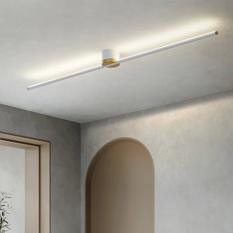 Modern LED Simple Long Strip Ceiling Light - Indoor Lighting Fixture for Bedroom, Hall, Balcony, Aisle, Entrance - Lustre Home Fashion Chandelier
